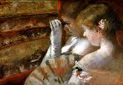 Mary Cassatt A Corner of the Loge painting